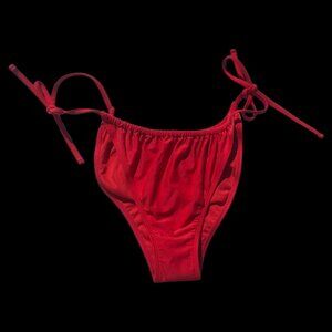 Wild Fable Women's Red Tie-Side Bikini Bottoms, XL